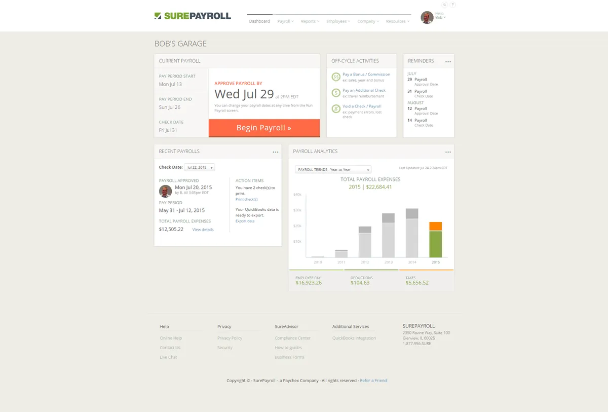 SurePayroll : avis des utilisateurs, avantages & inconvénients de ce logiciel de paie SurePayroll : avis des utilisateurs, avantages & inconvénients de ce logiciel de paie