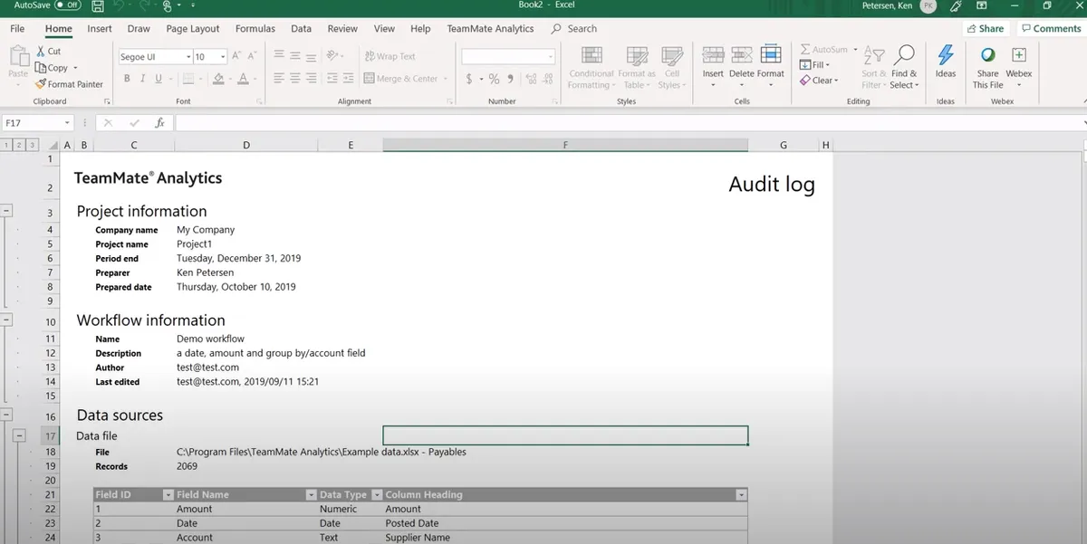 TeamMate Analytics : avis des utilisateurs, avantages & inconvénients de ce logiciel d'audit / commissariat aux comptes