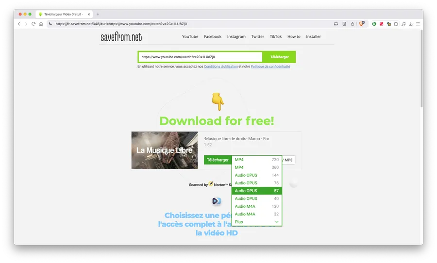 telecharger video youtube savefrom 2