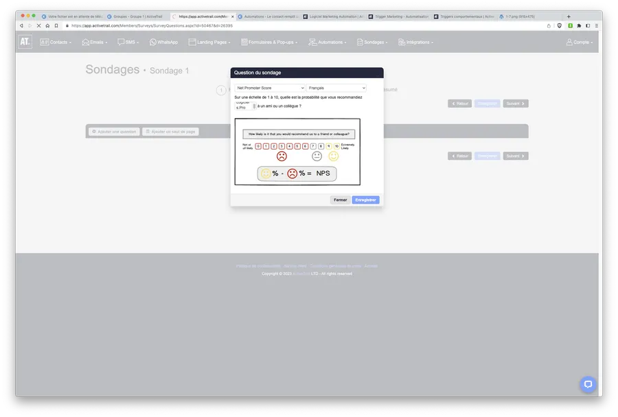 Test d'ActiveTrail : marketing automation : créer un sondage Test d'ActiveTrail : marketing automation : créer un sondage