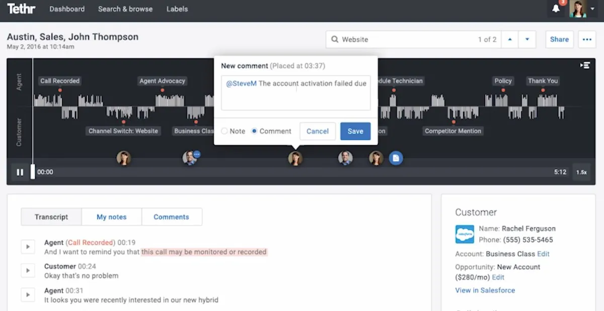 Tethr : avis des utilisateurs, avantages & inconvénients de ce logiciel de marketing analytics Tethr : avis des utilisateurs, avantages & inconvénients de ce logiciel de marketing analytics