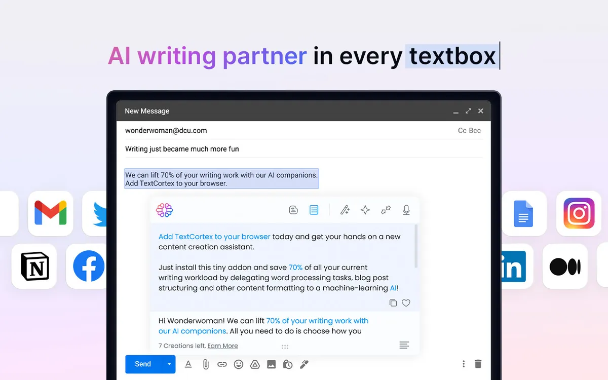 TextCortex : avis des utilisateurs, avantages & inconvénients de ce logiciel DevOps TextCortex : avis des utilisateurs, avantages & inconvénients de ce logiciel DevOps