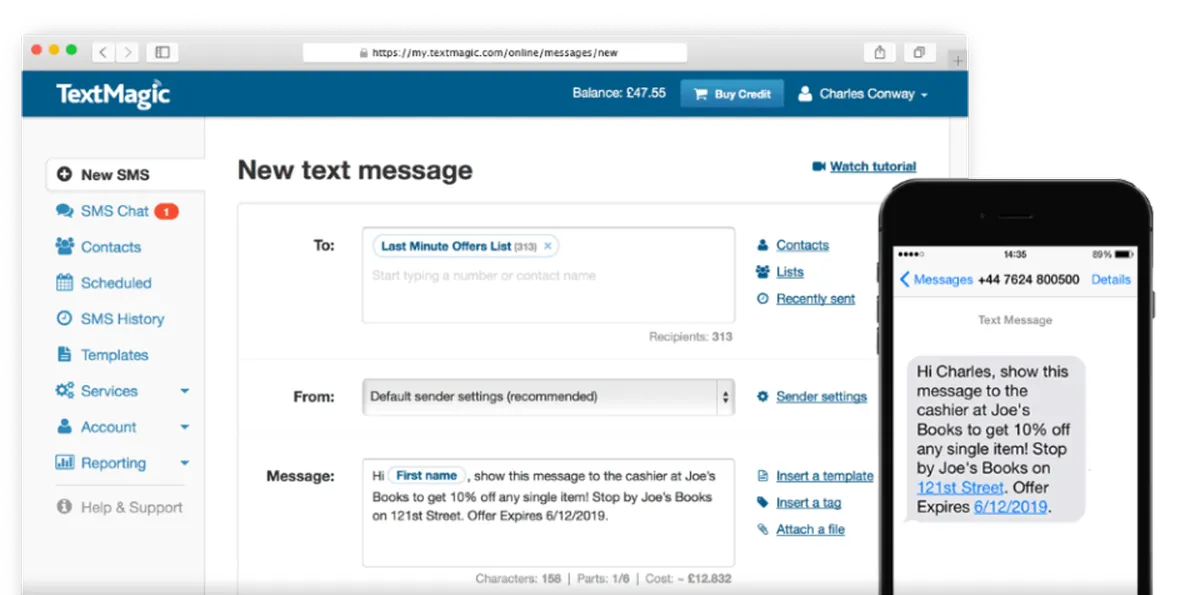 TextMagic : avis des utilisateurs, avantages & inconvénients de ce logiciel d'envoi de SMS marketing TextMagic : avis des utilisateurs, avantages & inconvénients de ce logiciel d'envoi de SMS marketing