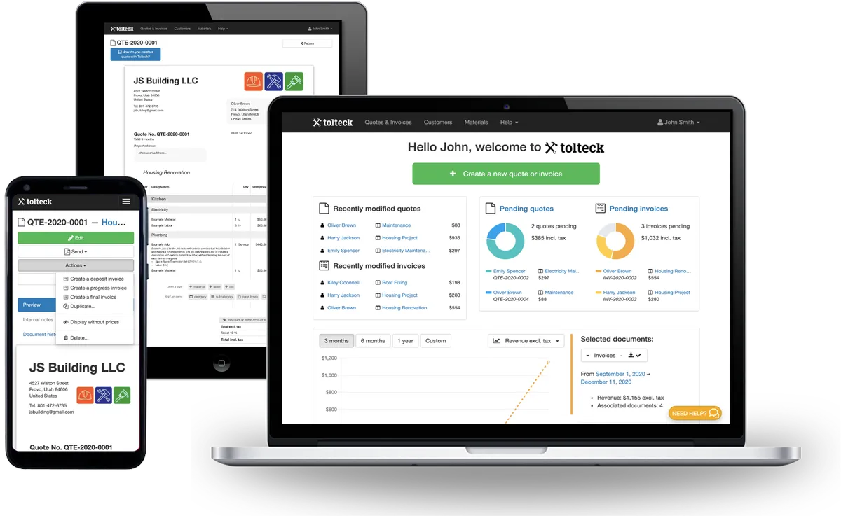 Tolteck : avis des utilisateurs, avantages & inconvénients de ce logiciel pour artisans Chantiers / Construction / BTP