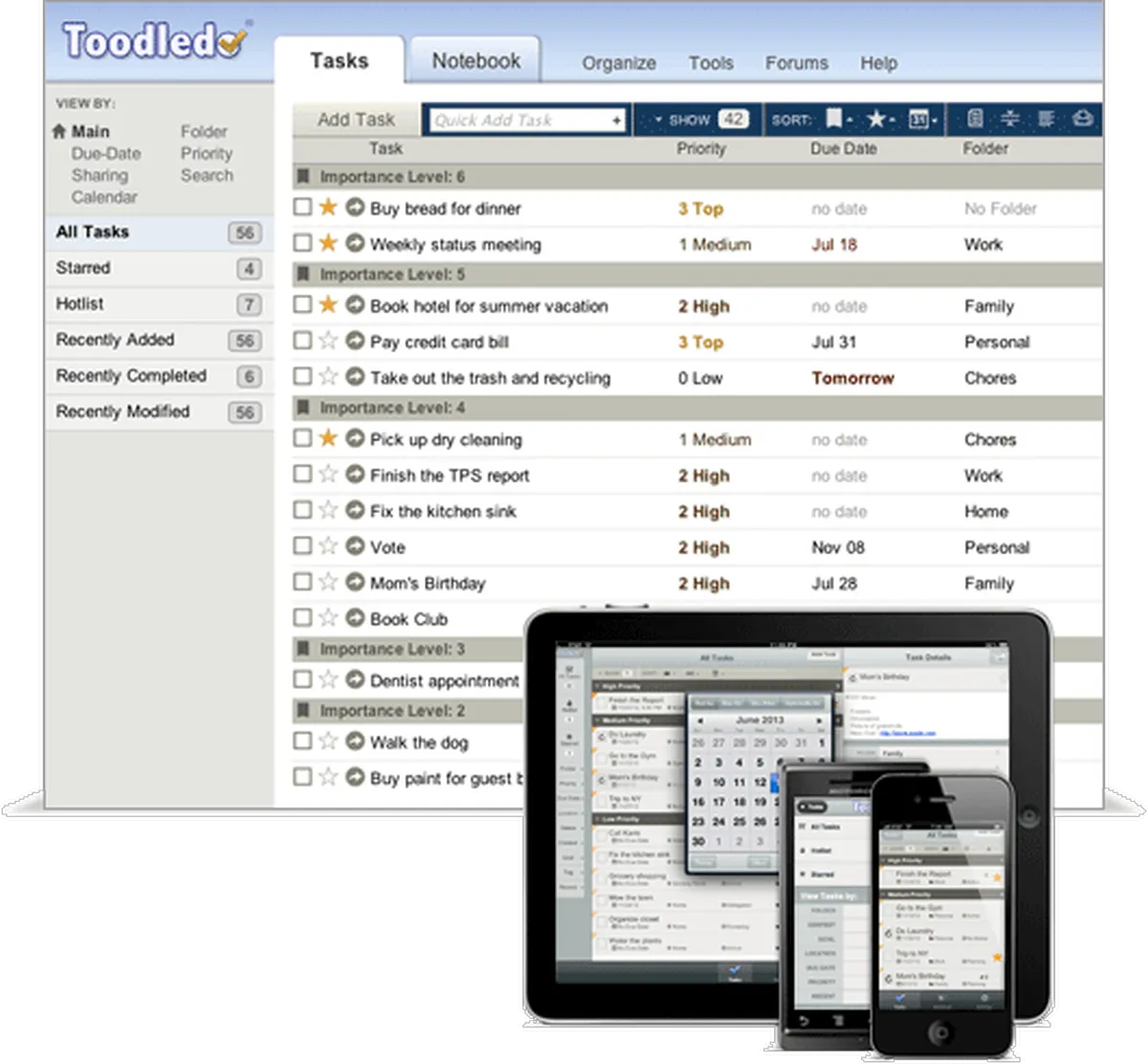 Toodledo : avis des utilisateurs, avantages & inconvénients de ce logiciel de to-do list