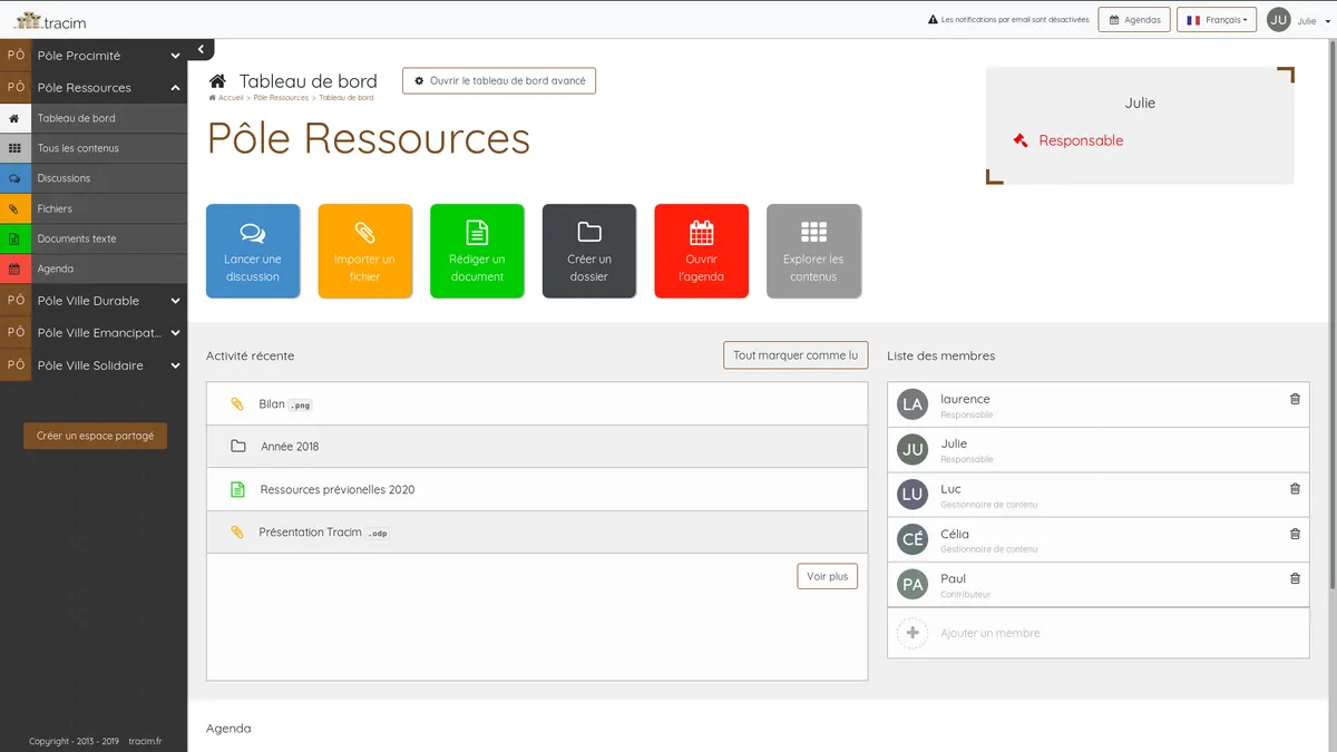 Tracim : avis des utilisateurs, avantages & inconvénients de ce logiciel de communication d'équipe Tracim : avis des utilisateurs, avantages & inconvénients de ce logiciel de communication d'équipe