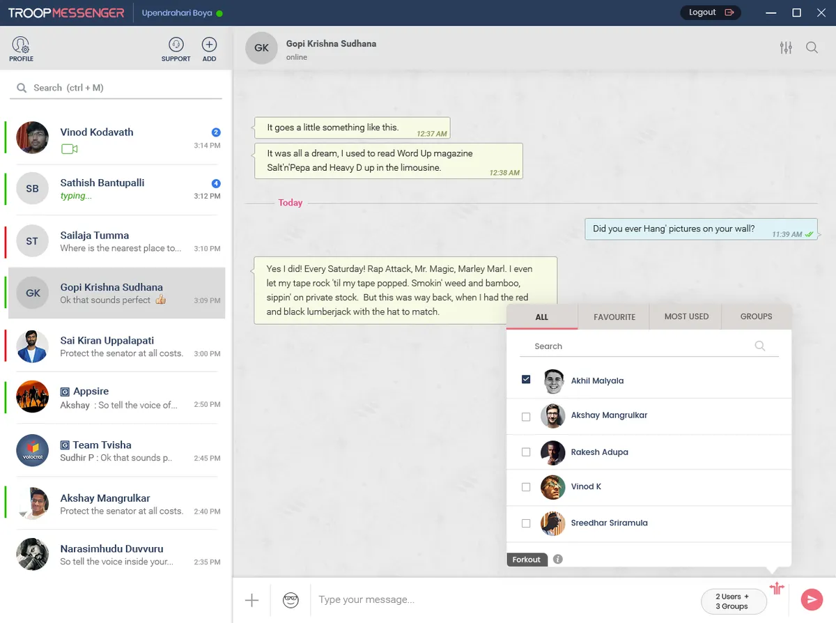 Troop Messenger : avis des utilisateurs, avantages & inconvénients de ce logiciel de messagerie instantanée / live chat Troop Messenger : avis des utilisateurs, avantages & inconvénients de ce logiciel de messagerie instantanée / live chat