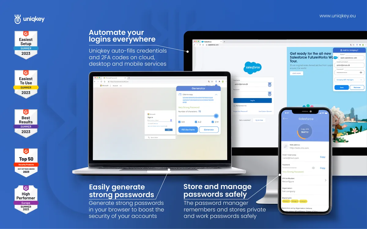 Uniqkey : avis des utilisateurs, avantages & inconvénients de ce logiciel d'authentification unique Uniqkey : avis des utilisateurs, avantages & inconvénients de ce logiciel d'authentification unique