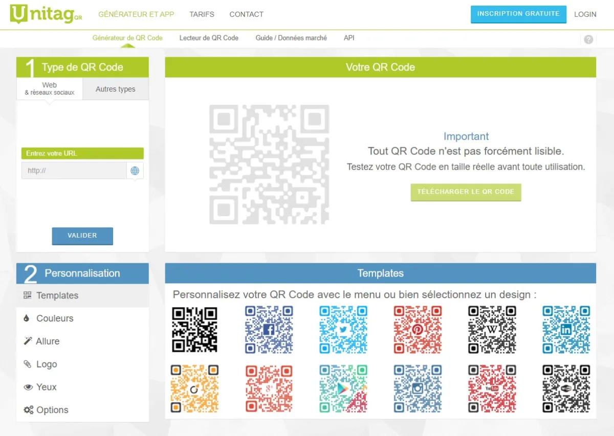 Unitag : avis des utilisateurs, avantages & inconvénients de ce générateur de codes QR & codes barres