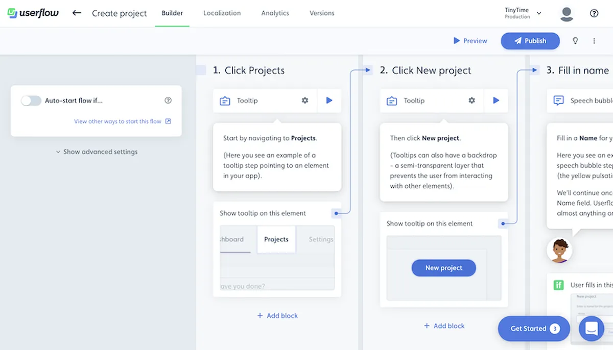 Userflow : avis des utilisateurs, avantages & inconvénients de ce logiciel d'onboarding / accueil des clients Userflow : avis des utilisateurs, avantages & inconvénients de ce logiciel d'onboarding / accueil des clients