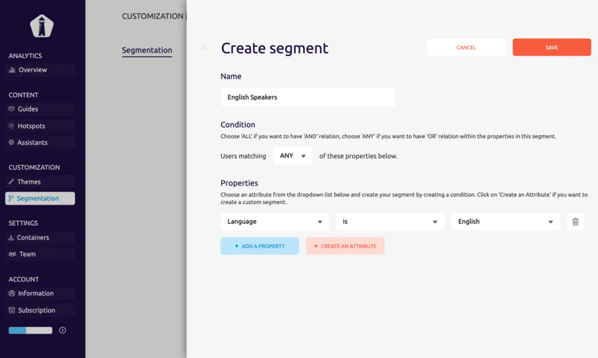 UserGuiding : avis des utilisateurs, avantages & inconvénients de ce logiciel de création de guide d'utilisation / documentation technique
