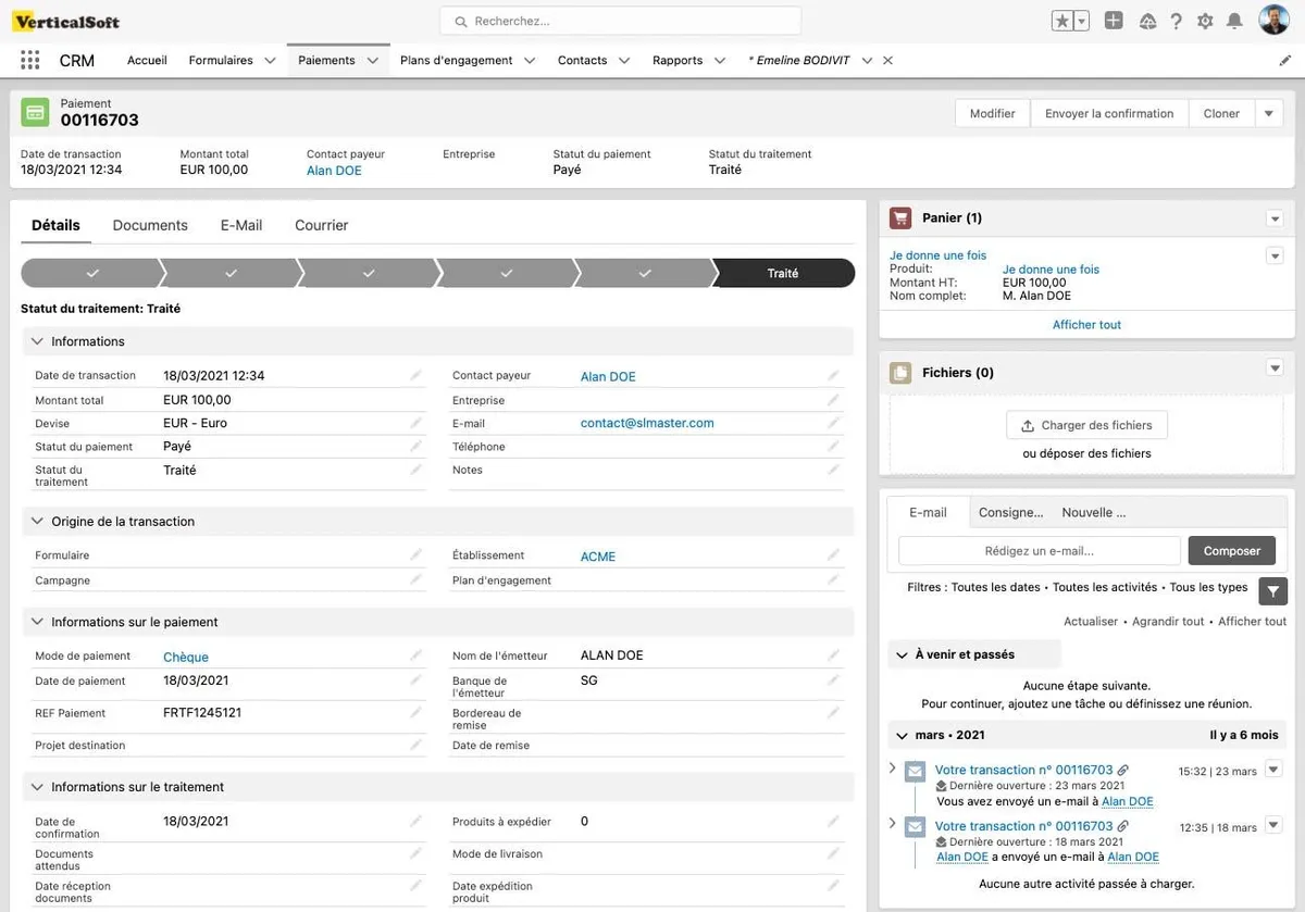 Verticalsoft : avis des utilisateurs, avantages & inconvénients de ce logiciel pour associations / ONG Verticalsoft : avis des utilisateurs, avantages & inconvénients de ce logiciel pour associations / ONG