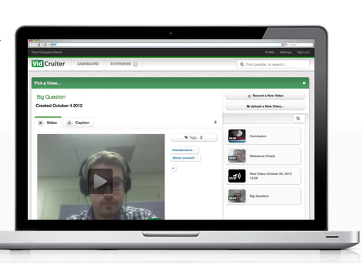 VidCruiter : avis des utilisateurs, avantages & inconvénients de ce logiciel d'entretien vidéo