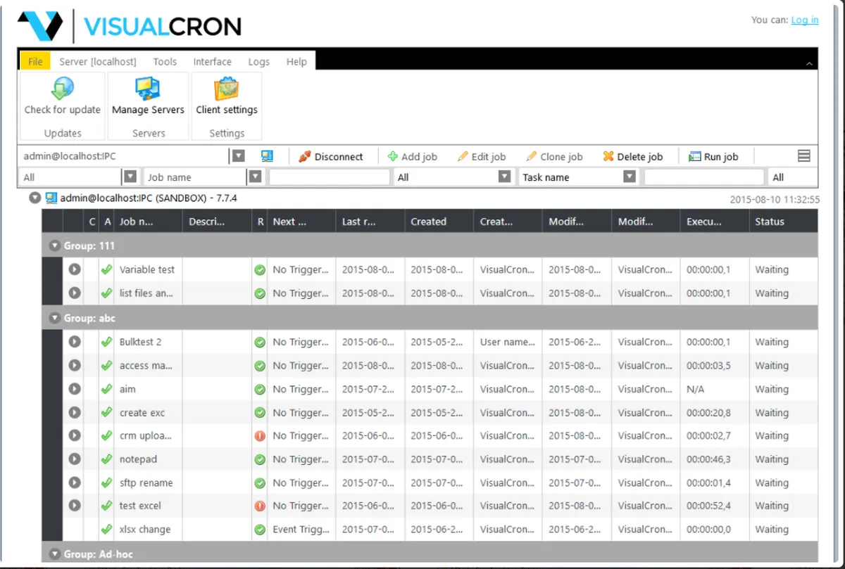 VisualCron : avis des utilisateurs, avantages & inconvénients de ce logiciel de workflow VisualCron : avis des utilisateurs, avantages & inconvénients de ce logiciel de workflow