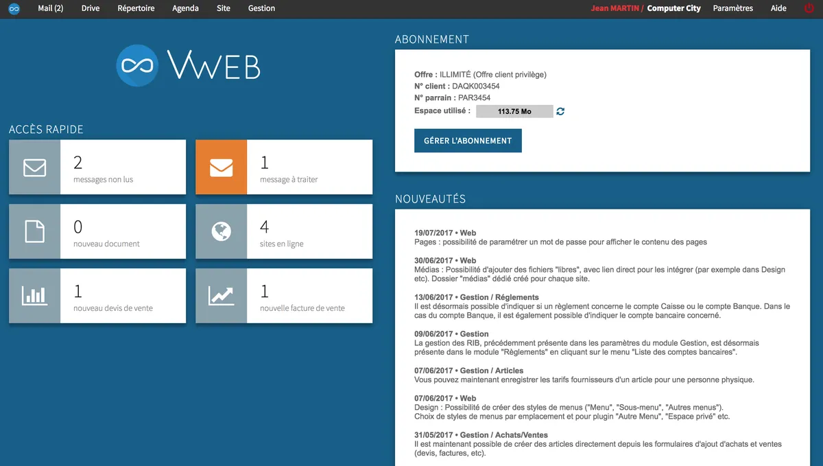VWeb : avis des utilisateurs, avantages & inconvénients de ce logiciel de gestion commerciale et ventes