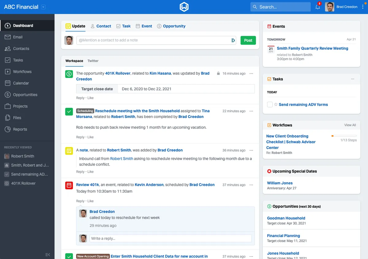 Wealthbox : avis des utilisateurs, avantages & inconvénients de ce logiciel pour services financiers Wealthbox : avis des utilisateurs, avantages & inconvénients de ce logiciel pour services financiers