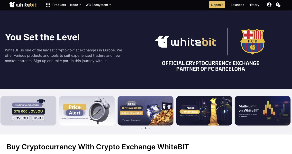 WhiteBIT : avis des utilisateurs, avantages & inconvénients de cette plateforme de crypto-monnaies WhiteBIT : avis des utilisateurs, avantages & inconvénients de cette plateforme de crypto-monnaies