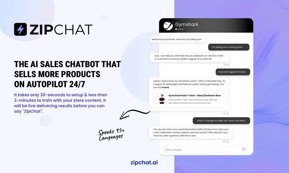 ZIPCHAT : avis des utilisateurs, avantages & inconvénients de ce logiciel de Chatbot IA / Agent IA ZIPCHAT : avis des utilisateurs, avantages & inconvénients de ce logiciel de Chatbot IA / Agent IA