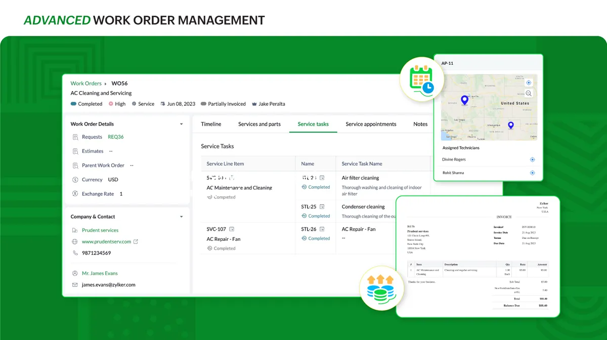 Zoho FSM : avis des utilisateurs, avantages & inconvénients de ce logiciel de gestion des interventions et tournées sur le terrain Zoho FSM : avis des utilisateurs, avantages & inconvénients de ce logiciel de gestion des interventions et tournées sur le terrain