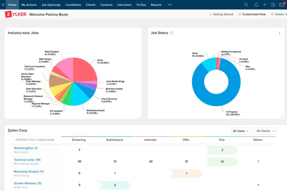 Zoho Recruit : avis des utilisateurs, avantages & inconvénients de ce logiciel de recrutement ATS Zoho Recruit : avis des utilisateurs, avantages & inconvénients de ce logiciel de recrutement ATS