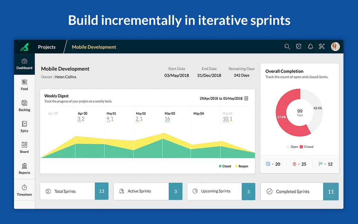 Zoho Sprints : avis des utilisateurs, avantages & inconvénients de ce logiciel de gestion de projet Agile / Scrum Zoho Sprints : avis des utilisateurs, avantages & inconvénients de ce logiciel de gestion de projet Agile / Scrum
