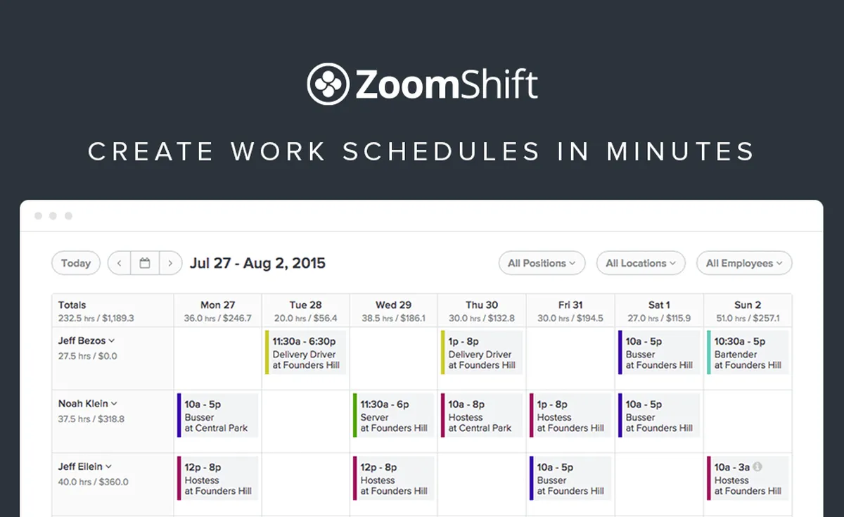 ZoomShift : avis des utilisateurs, avantages & inconvénients de ce logiciel de planning d'équipe ZoomShift : avis des utilisateurs, avantages & inconvénients de ce logiciel de planning d'équipe