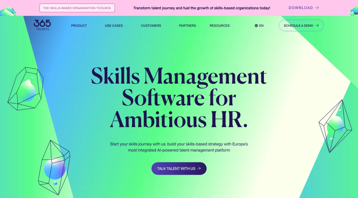 Interface 365Talents : fonctionnalités, prix, alternatives