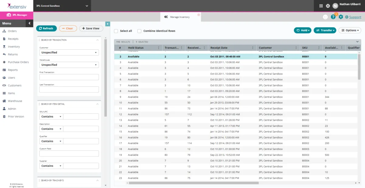 Interface 3PL Central: fonctionnalités, prix, alternatives