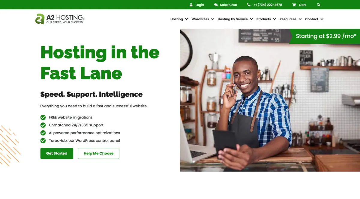 Interface A2 Hosting : fonctionnalités, prix, alternatives