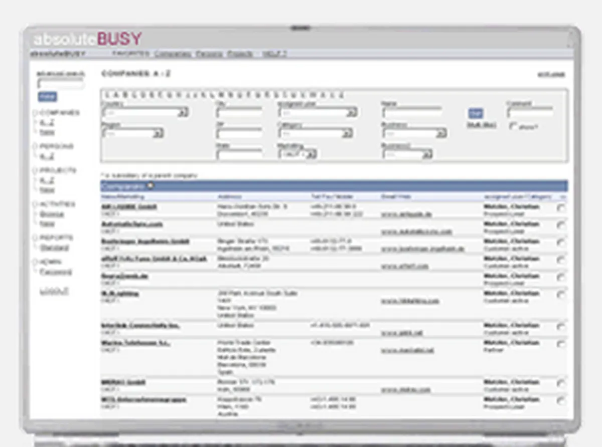 absoluteBUSY: avis sur le logiciel CRM pour les artisans: fonctionnalités, avantages, inconvénients et tarifs