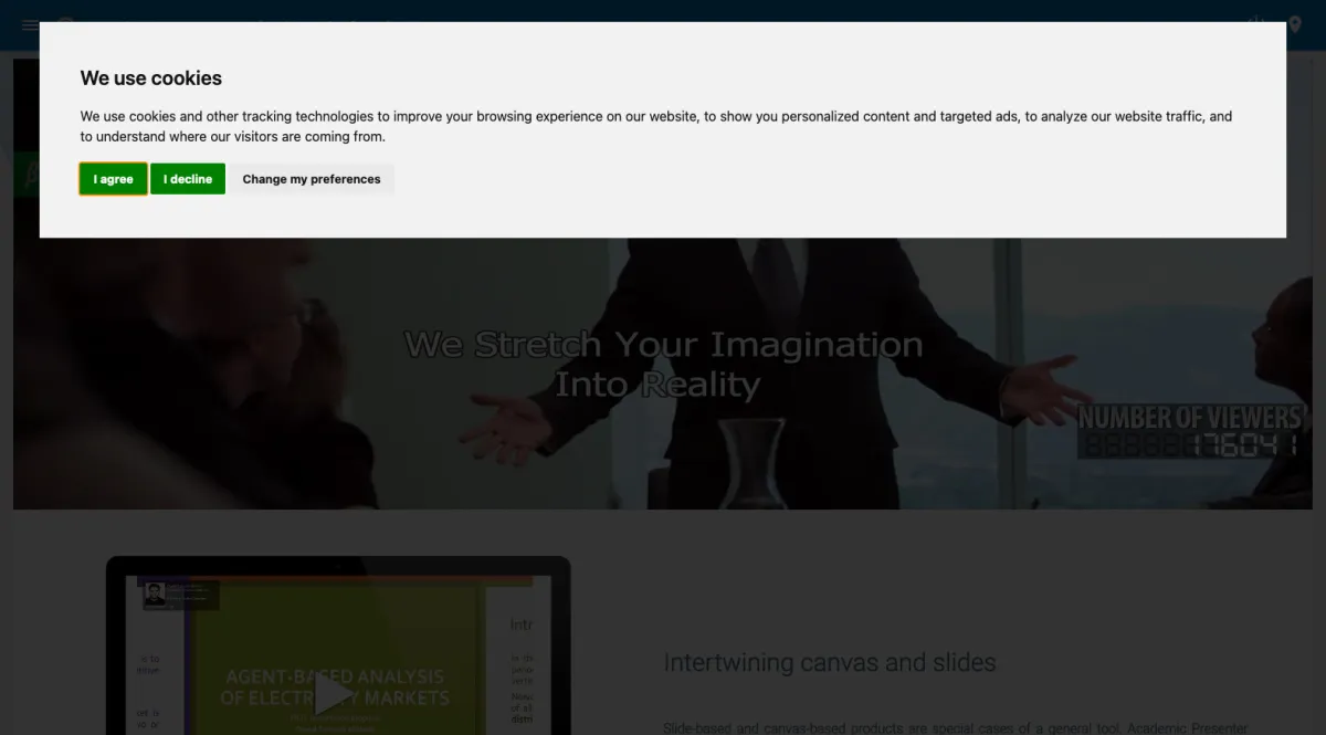 Interface Academic Presenter : fonctionnalités, prix, alternatives