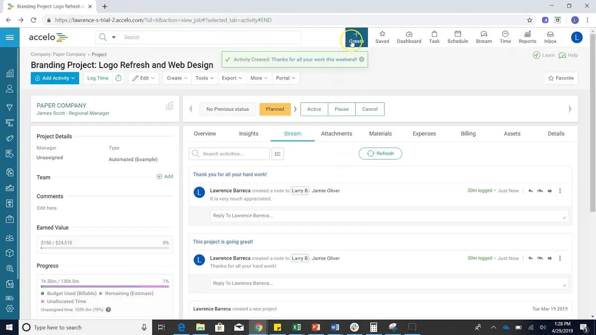 Accelo est un logiciel PSA populaire qui existe en version gratuite ou payante (à partir de 24 €) Accelo est un logiciel PSA populaire qui existe en version gratuite ou payante (à partir de 24 €)