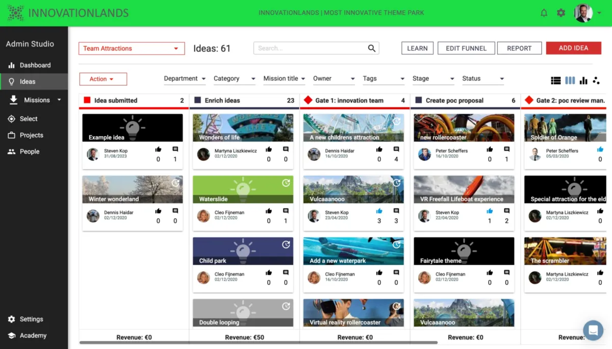 Notre avis sur Accept Mission : un logiciel de brainstorming (idéation / gestion des innovations) à découvrir
