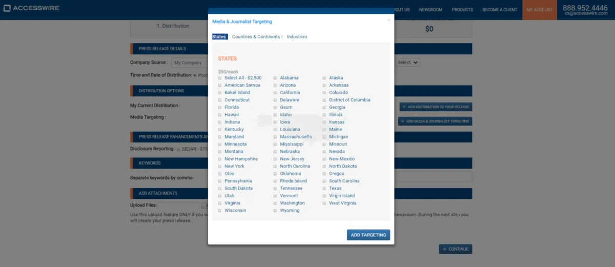 Interface ACCESSWIRE: fonctionnalités, prix, alternatives