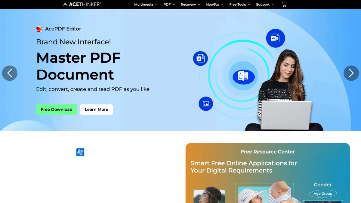 Interface Acethinker Video Master : fonctionnalités, prix, alternatives