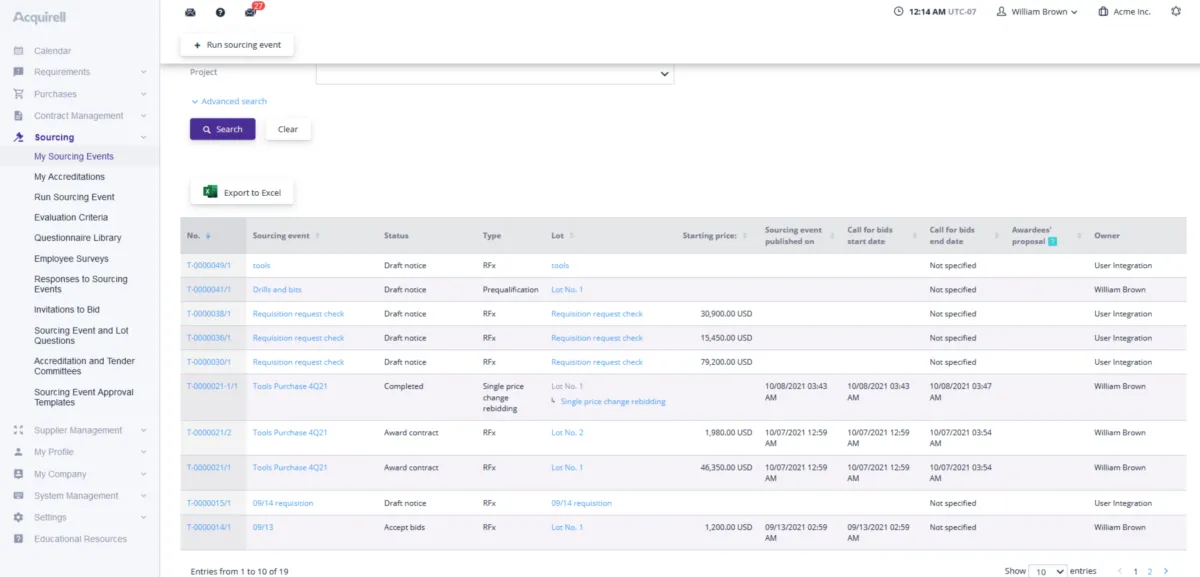 Interface Acquirell: fonctionnalités, prix, alternatives