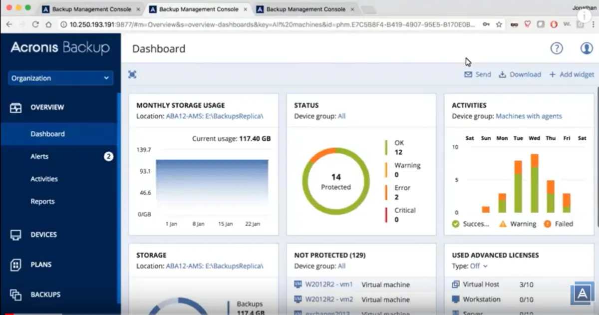 Notre avis sur Acronis Cyber Backup : une plateforme MSP (managed service providers) à découvrir