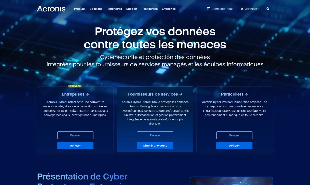 Notre avis sur Acronis Cyber Protect Home Office : un logiciel de sauvegarde (backup) à découvrir