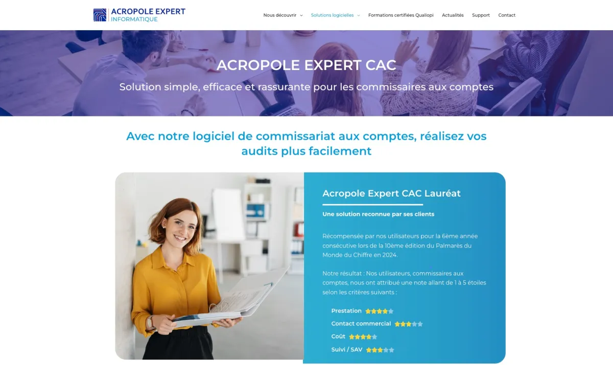 Interface ACROPOLE EXPERT CAC : fonctionnalités, prix, alternatives Interface ACROPOLE EXPERT CAC : fonctionnalités, prix, alternatives