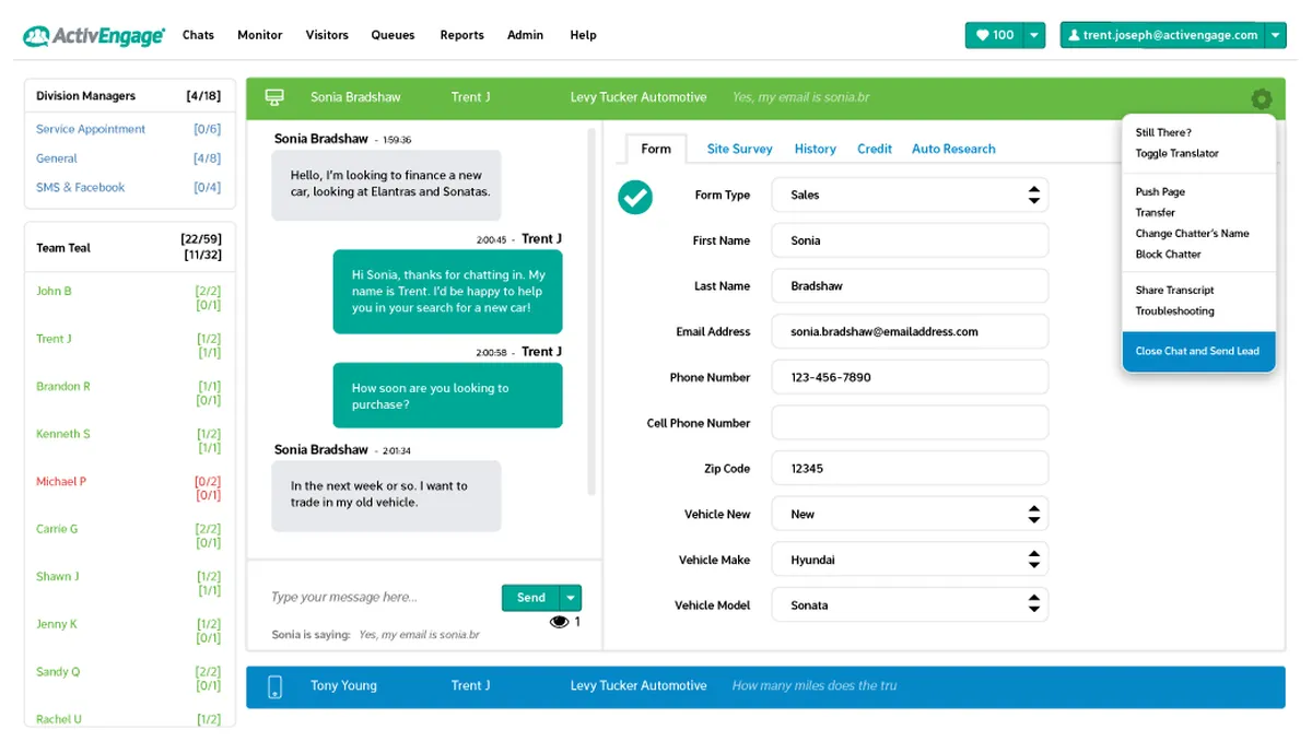 Notre avis sur activEngage : un logiciel de live chat à découvrir