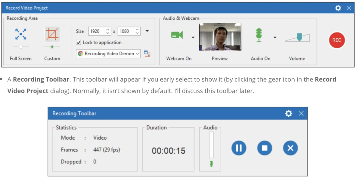 Interface Activepresenter: image, ergonomie, alternatives Interface Activepresenter: image, ergonomie, alternatives