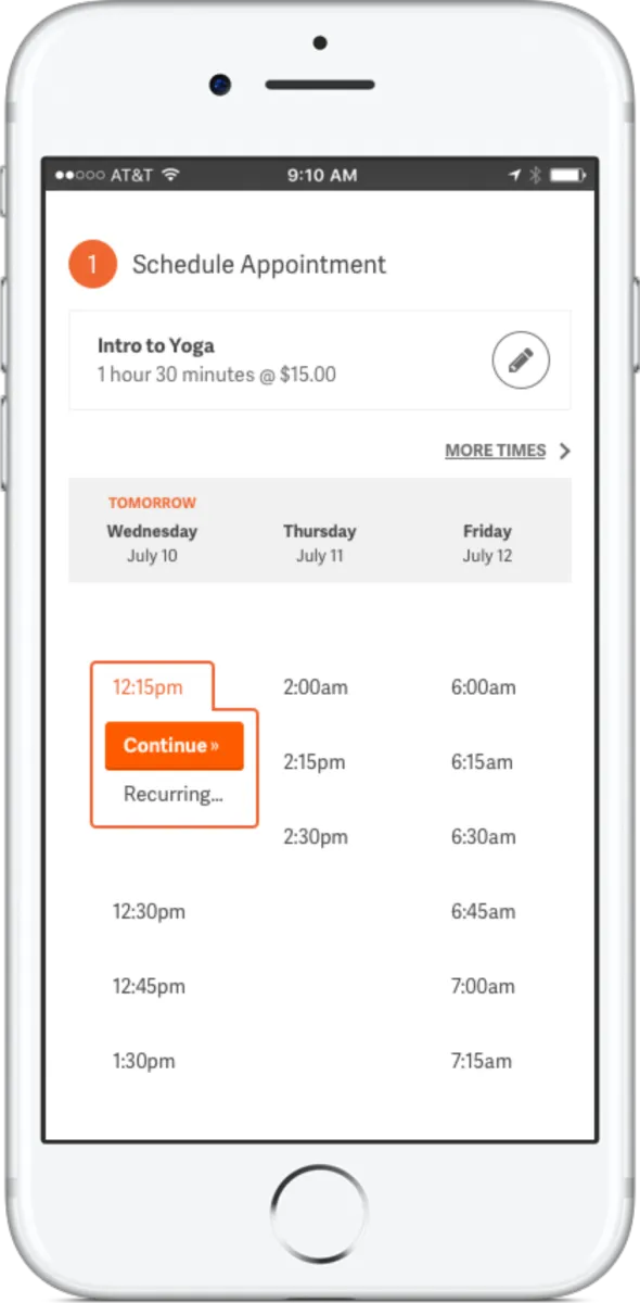 Interface Acuity Scheduling: fonctionnalités, prix, alternatives
