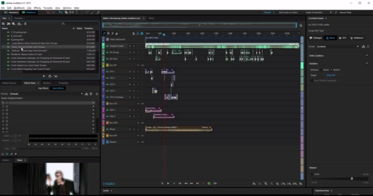 Interface Adobe Audition: image, ergonomie, alternatives