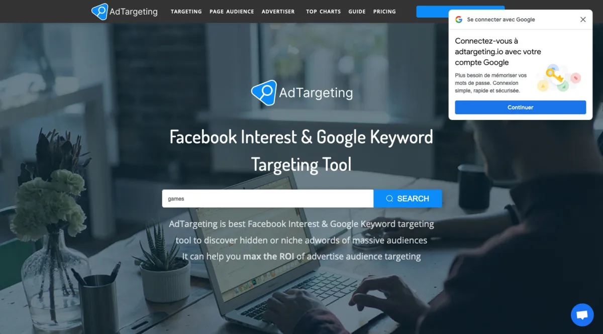 Interface AdTargeting : image, ergonomie, alternatives