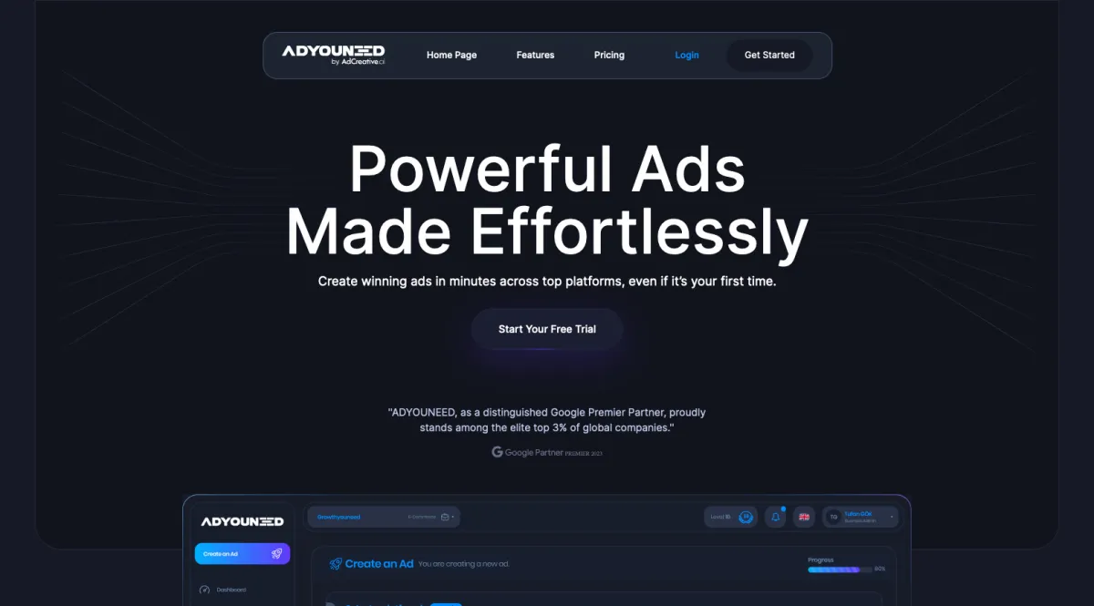 Interface ADYOUNEED : fonctionnalités, prix, alternatives