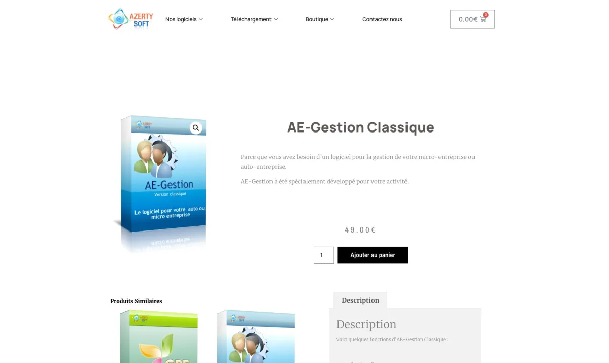Interface AE Gestion : image, ergonomie, alternatives