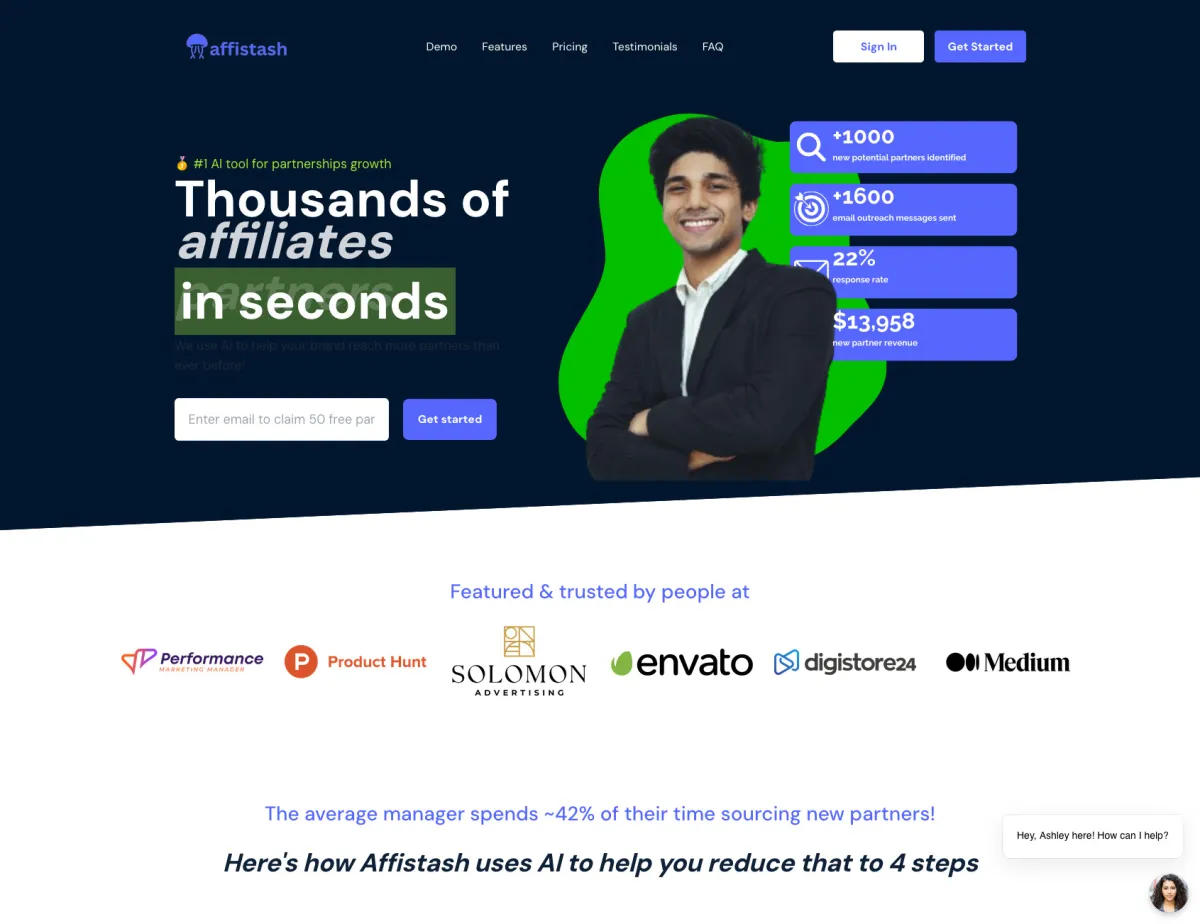 Interface Affistash : fonctionnalités, prix, alternatives
