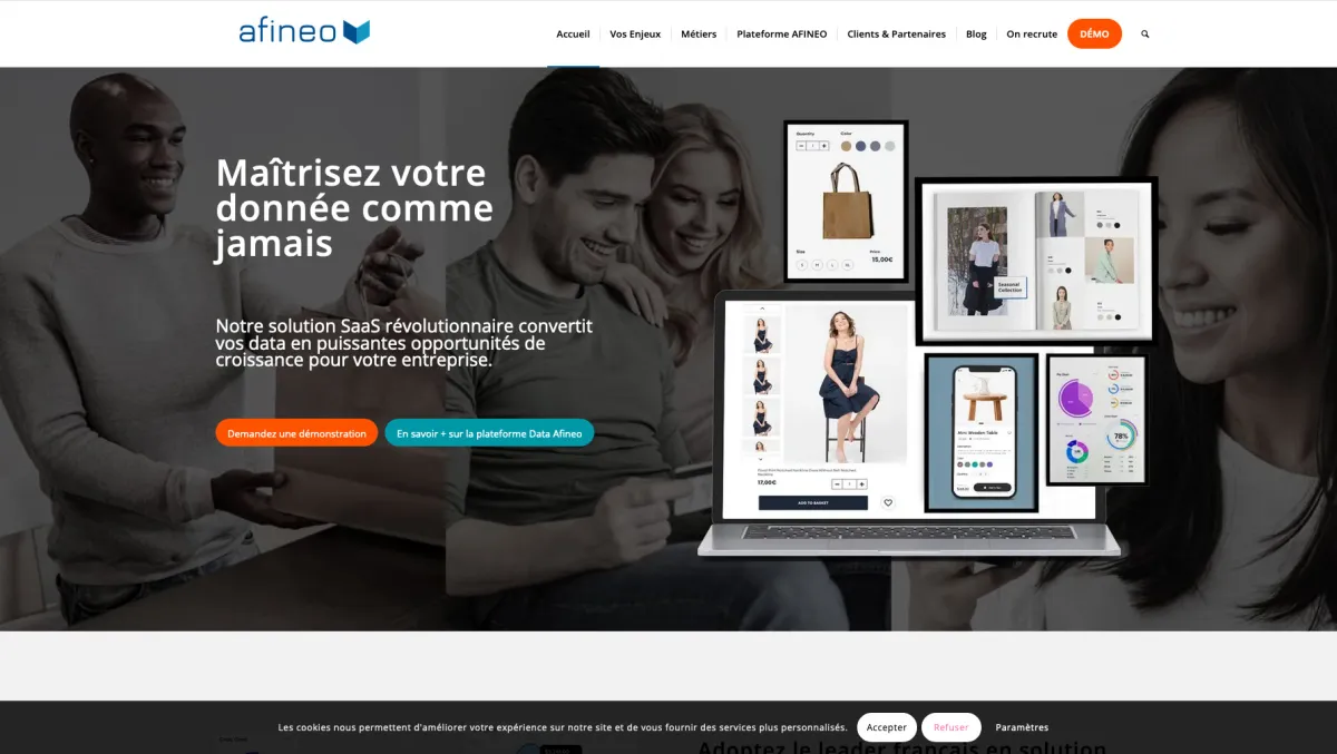 Interface Afineo DAM : fonctionnalités, prix, alternatives