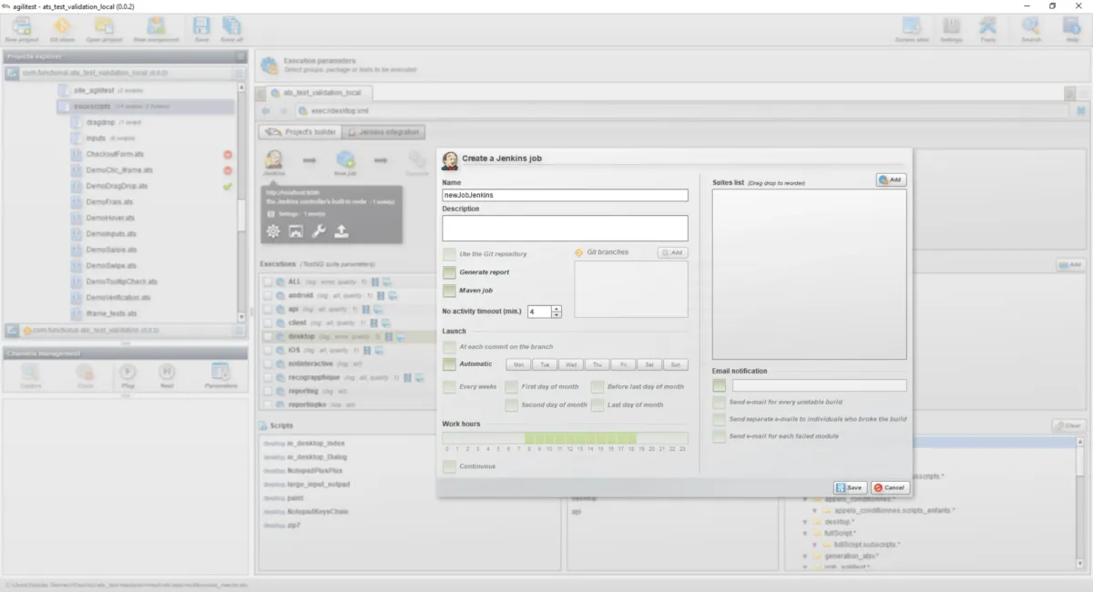 Interface Agilitest: image, ergonomie, alternatives Interface Agilitest: image, ergonomie, alternatives