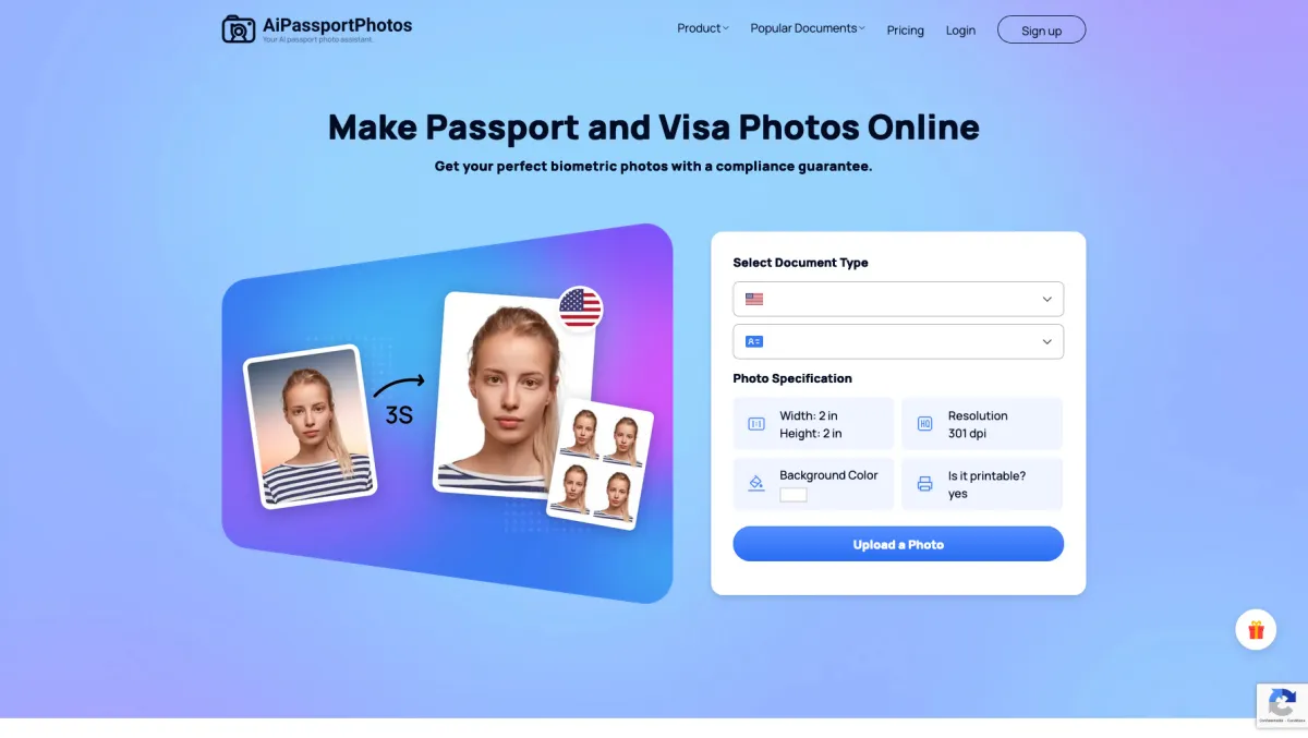 Interface AiPassportPhotos : image, ergonomie, alternatives